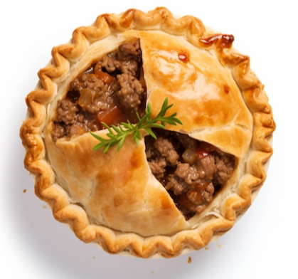 Photo of a meat pie.