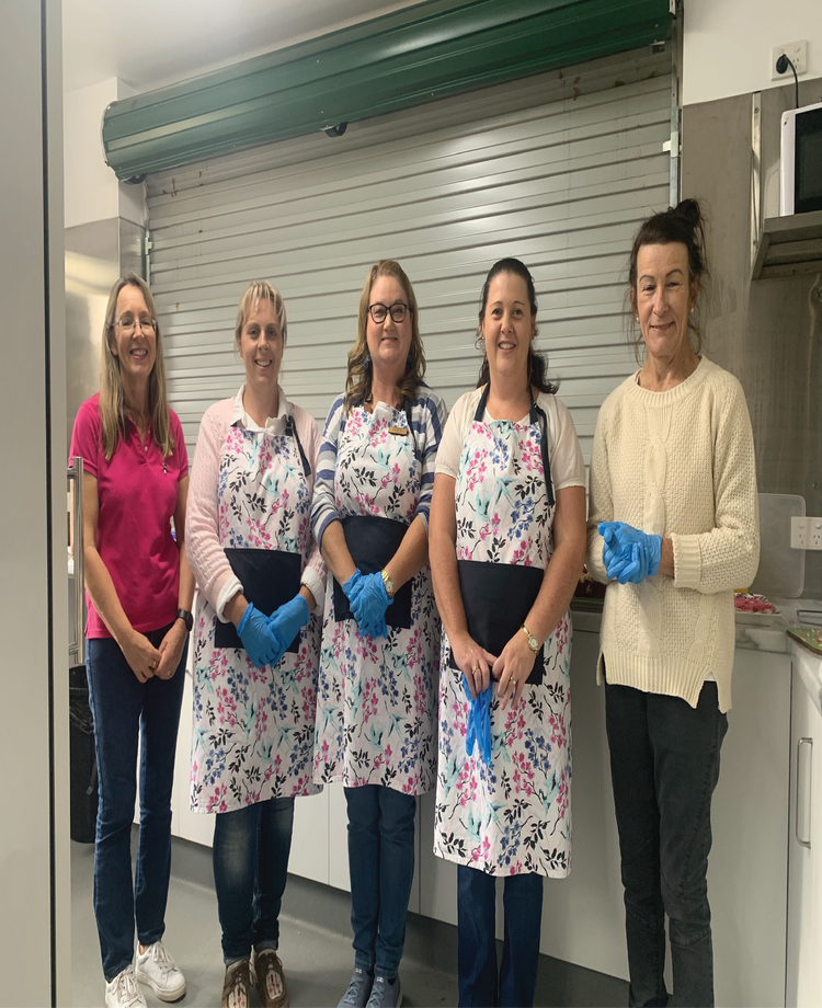 The P&C at a catering event to thank our Rural Fire Service.